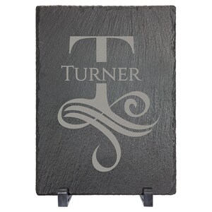 Slate Decor Piece - 5" x 7" with Plastic Feet - Slate Welcome Sign, Slate Wedding Sign, Wedding Hashtag Sign