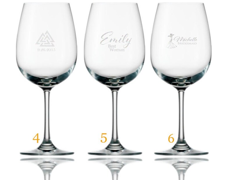Personalized Or Monogrammed Red Or White Wine Glasses 15 Oz Etsy