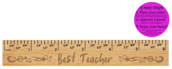 10 6 Wood Ruler, Measuring Tool, School Ruler, Teacher Ruler