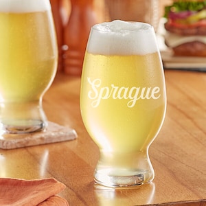Craft Beer Glass - 23oz -  Personalized, Engraved - Monogram, Initials, Inscription or Logo