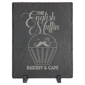 Slate Decor Piece - 7" x 9" with Plastic Feet - Slate Welcome Sign, Slate Wedding Sign, Wedding Hashtag Sign