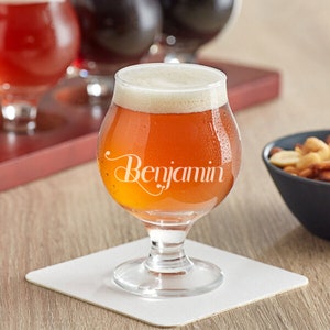 Beer Taster Glass, 5 oz. Sampler Glass -  Personalized, Engraved, Laser Etched - Monogram, Initials, or Inscription