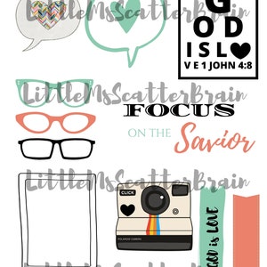 Book of Mormon/Bible Journaling Printable Focus on the Savior