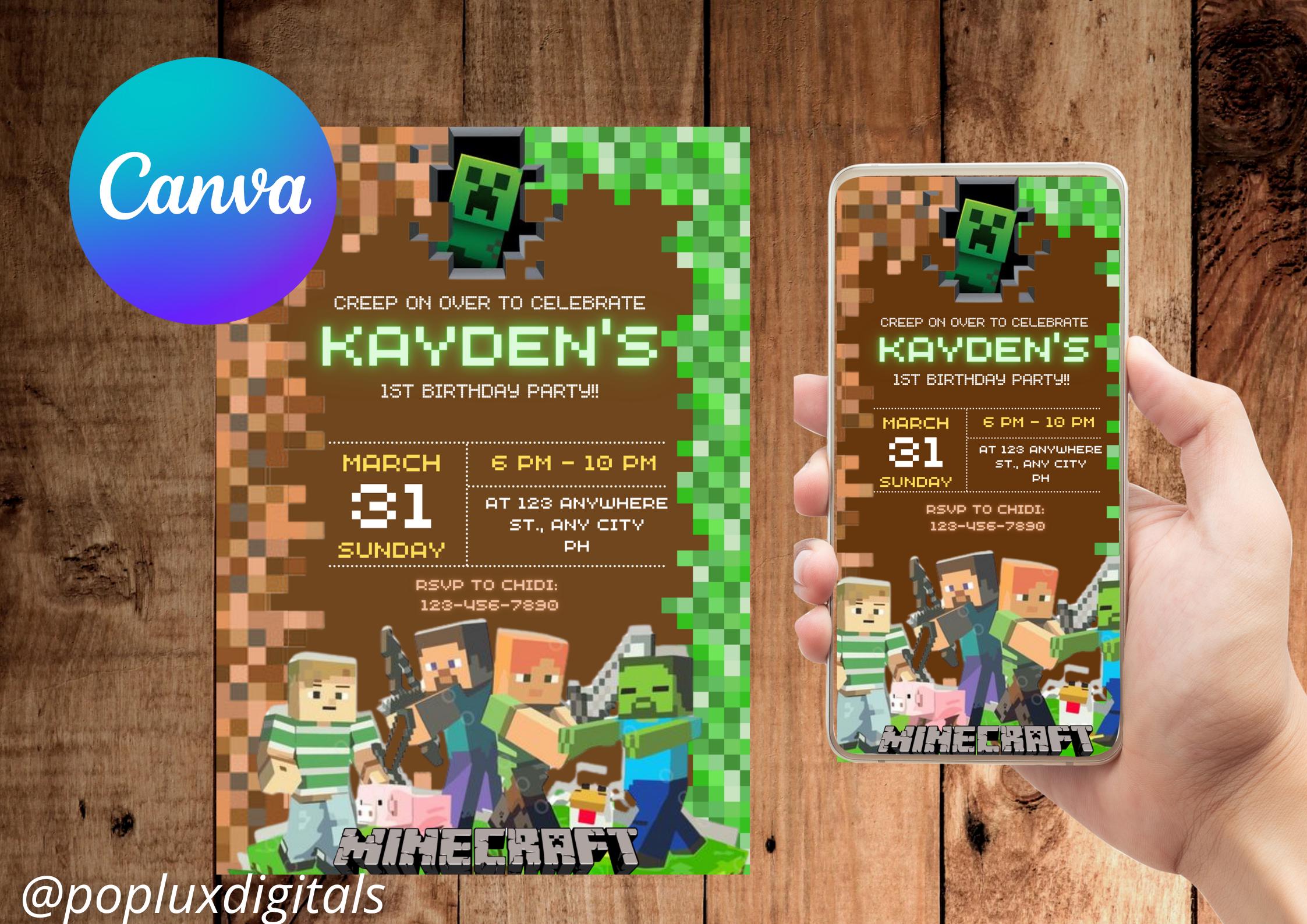 Editable Minecraft Invite