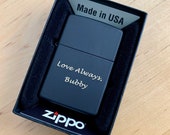 Zippo Lighter Personalized, Matte Finish Zippo Lighter Engraved, Groomsmen Gift, Fathers Day Gift, ,Birthday Gift, Anniversary Gift
