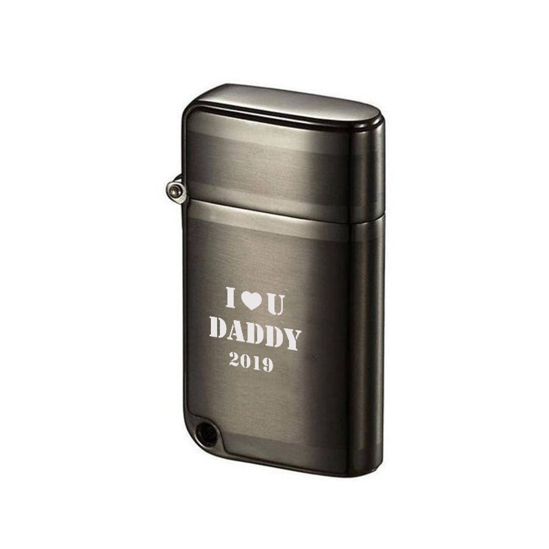 Cigar Lighter Engraved Brushed Gunmetal Torch Lighter Etsy