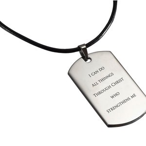 To My Son dog Tag Pendant necklace Engraved, Stainless Steel Pendant necklace Engraved,  Necklace Engraved, Graduation Gift