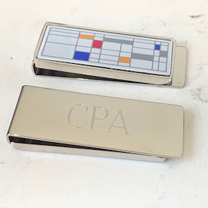 Engraved Money Clip, Engraved Stainless Steel Money clip,Groomsmen Money clip, Groomsmen Gift, Birthday Gift, Anniversary Gift VMC02