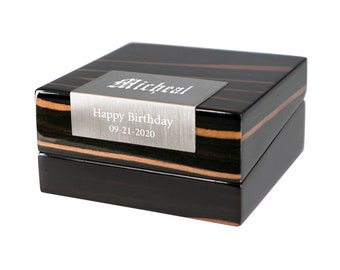 Engraved Wooden Gift Box: Personalized Anniversary Keepsake