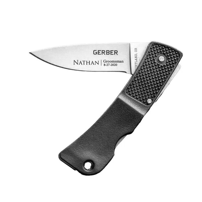 Gerber Ultralight Key Chain Knife Engraved, Peresonalized Keychain Knive,  Letter Opener, Box Opener, Keyring Knife, Key Chain Package Opener 