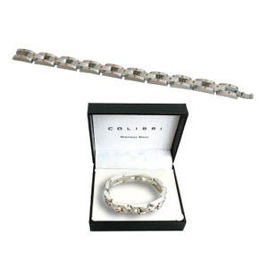 Vintage Colibri Stainless Steel Bracelet, Never used, Comes in Original Colibri Box