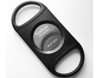 Custom Engraved Cigar Cutter: Cuts up to 80 Ring Gauge