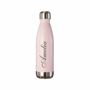 Engraved water bottle, 16oz Stainless Steel Vacuum Insulated Water bottle Engraved, Sports Water Bottle, Insulated Water Bottle Pink