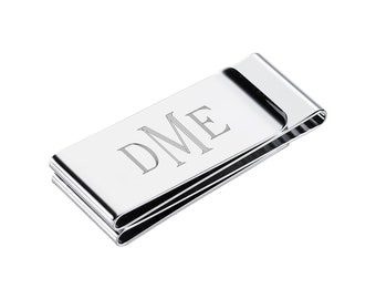 Double sided Money Clip Engraved, Money clip Personalized, Money clip for men, Groomsmen Money clip, Fathers day Gift,