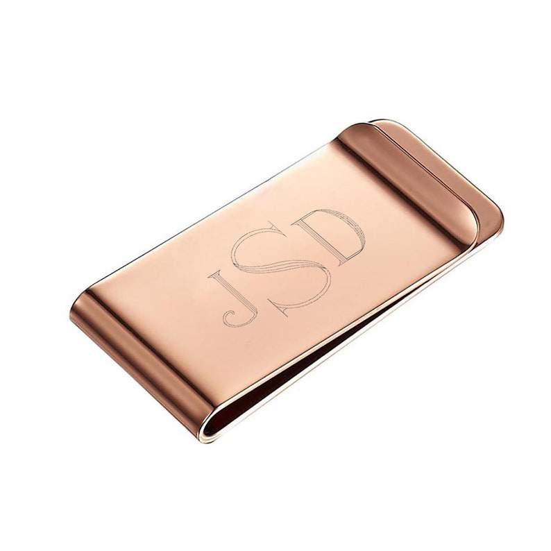 Personalized Money Clip Engraved Rose Gold Money Clip Etsy - image 0