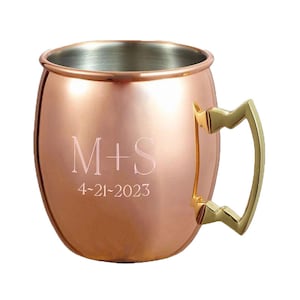 Engraved Moscow Mug, Engraved Moscow Mule Mug, Custom Moscow Mule Mug, Engraved copper mug, Anniversary Gift