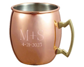 Engraved Moscow Mug, Engraved Moscow Mule Mug, Custom Moscow Mule Mug, Engraved copper mug, Anniversary Gift