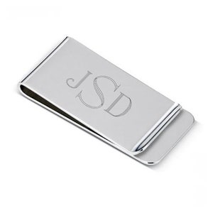 Money Clip Engraved, Engraved Chrome Polished  Money Clip, Groomsmen Money clip, Groomsmen Gift, Birthday Gift, Anniversary Gift VMC900
