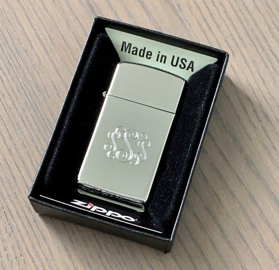 Encendedor Zippo genuino personalizado, delgado alto polaco cromo Zippo  grabado, regalo de padrinos de boda, regalo del día del padre, regalo de  aniversario -  México