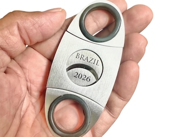 Personalized Cigar Cutter, Engraved Cigar cutter, Groomsmen cigar cutter, Groomsmen Gift, Fathers day Gift, Anniversary Gift -  VCUT1