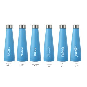 Engraved water bottle, 15oz Stainless Steel Vacuum Insulated Water bottle Engraved, Sports Water Bottle, Insulated Water Bottle