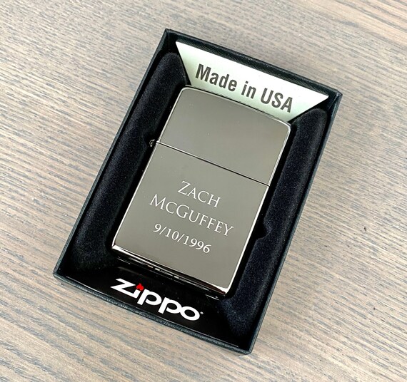 Zippo Lighter Engraved Black Ice Zippo Lighter Engraved Etsy