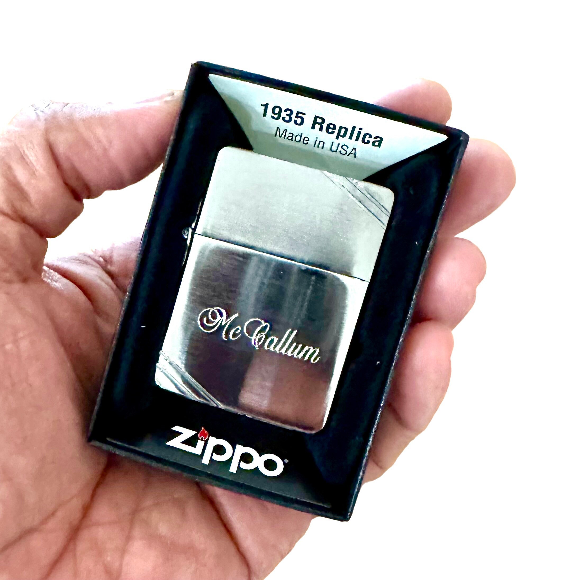 Briquet Zippo authentique personnalisé, réplique 1935 avec barres