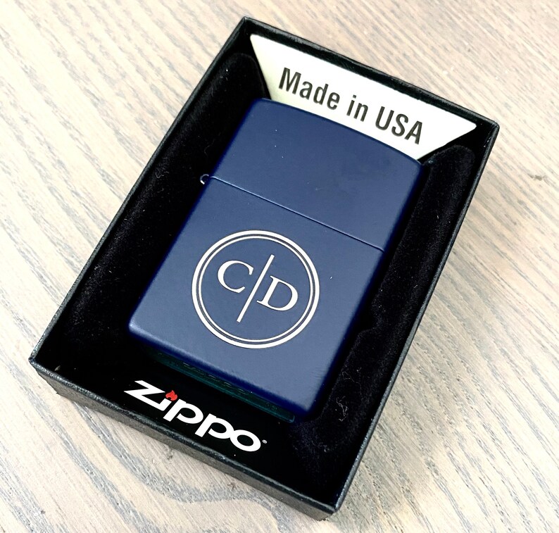 Genuine Zippo Lighter Personalized, Matte Finish Zippo Engraved, Original Zippo Guaranteed 