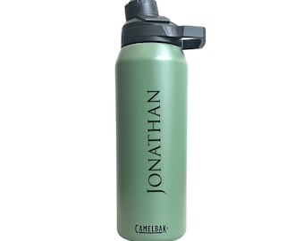 Engraved Camelbak Water Bottle: 32oz Stainless Steel, Personalized Sport Bottle