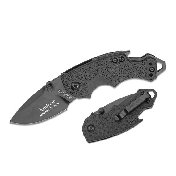 Kershaw Pocket Knife Engraved. Shuffle Multifunction Folding Etsy