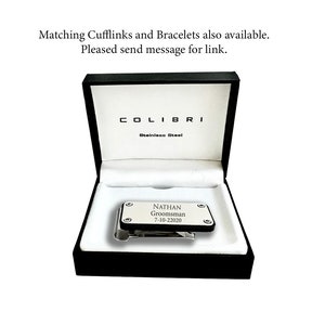 Colibri Money Clip Engraved, Colibri Stainless Steel Money Clip Personalized, Money clips for men