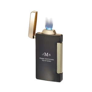 Cigars Lighter Engraved, Flat Torch Flame Cigar Lighter Engraved, Birthday Gift, Groomsmen Gift, Fathers day Gift, Anniversary Gift VL406601