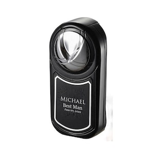 Cigar Lighter Engraved, Black Single Torch Cigar Lighter Engraved, Groomsmen Gift, Fathers Day Gift, Birthday, Anniversary Gift VL500903