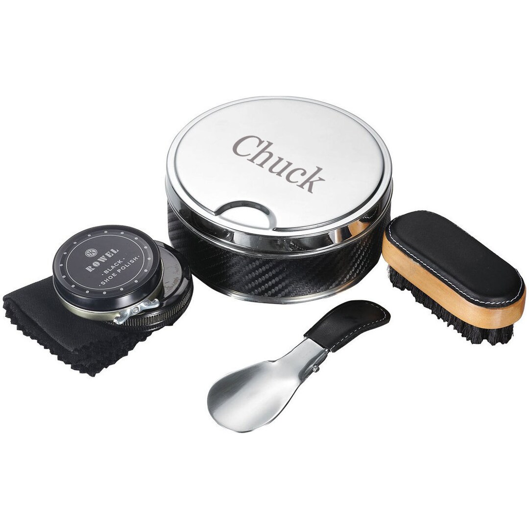 Travel Shoe Polish Kit Engraved Shoe Polish Travel Kit Etsy