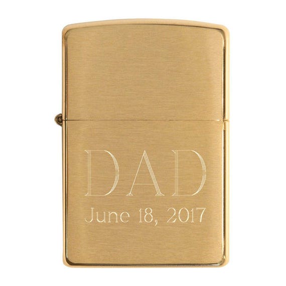 Personalized Brass Armor Zippo Lighter - Free Engraving with Interlocking Monogram並行輸入 Genuine Zippo Lighter Personalized, Armor Brushed Brass Zippo