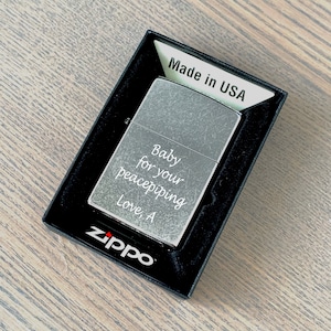 Genuine Zippo Lighter Personalized, Classic Street Chrome Zippo Engraved, Original Zippo Guaranteed