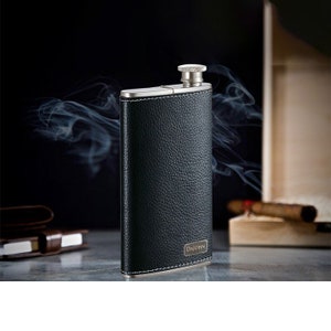 Cigar Flask Personalized, Cigar Flask Engraved, Groomsmen Flasks, Groomsmen gifts, Golf Gifts For Men, Golf Gifts - 2041BK