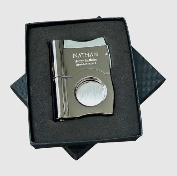 Engraved Cigar Cutter Engraved Cigar Cutter Groomsmen Cigars Etsy