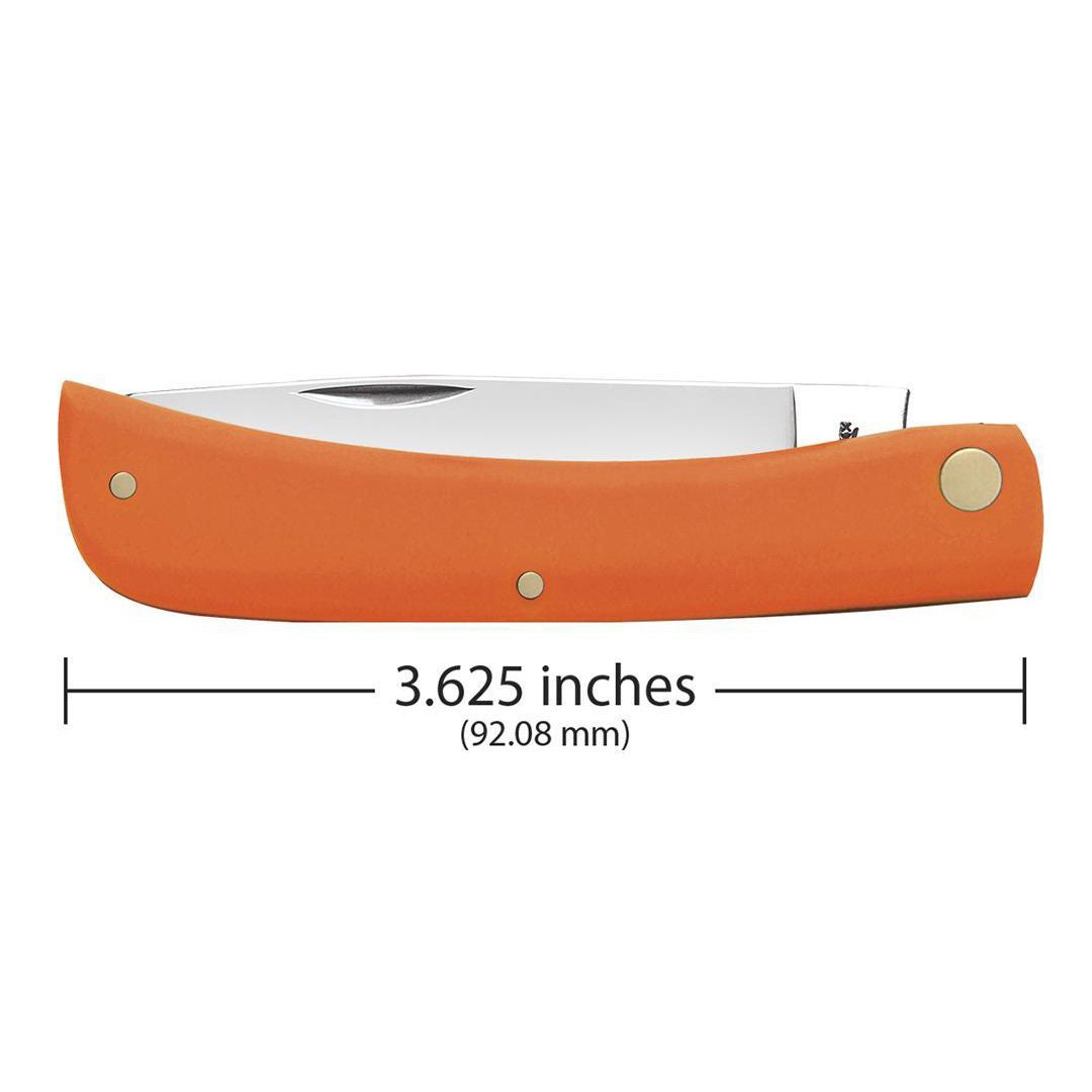 Case Knife Engraved Case Orange Synthetic Sod Buster Jr Etsy