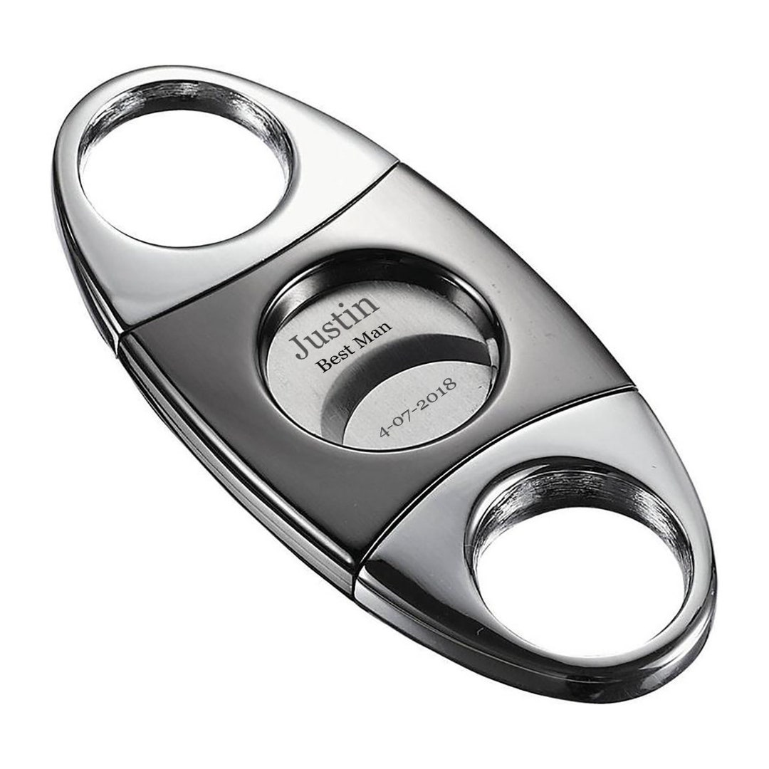 Engraved Cigars Cutter, Cigars Cutter Personalized, Groomsmen Cigar