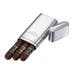 Cigar Case Engraved, Chrome Polished Travel Cigar Case Engraved, Groomsmen Gift, Fathers Day Gift, Birthday, Anniversary Gift - VCASE719 