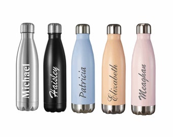 Engraved water bottle, 16oz Stainless Steel Vacuum Insulated Water bottle Engraved, Sports Water Bottle, Insulated Water Bottle