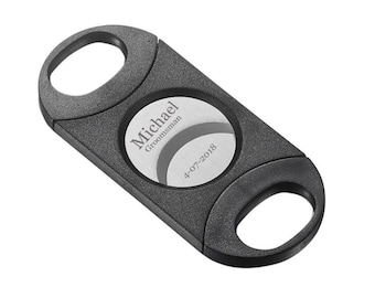 Custom Engraved Cigar Cutter: Cuts up to 80 Ring gauge cigars