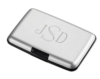 Personalized Aluminum Credit Card Case: Engraved Wallet Purse