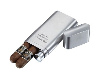 Personalized Engraved Custom Cigar Tube Cigar Case Holder Travel