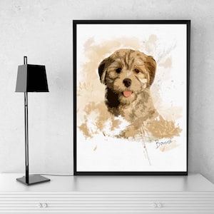 Custom Pet Portrait, Custom Dog Portrait, Custom Cat Portrait, Pet Memorial Remembrance, DIGITAL Personalized Pet Art, Pet Lover Gift