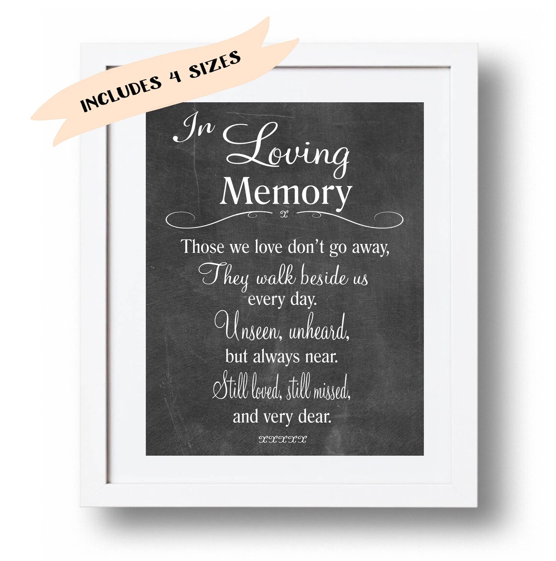 Memorial Sign Printable in Loving Memory Print Wedding - Etsy