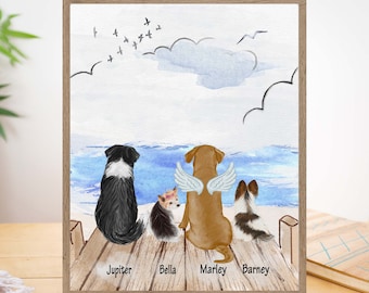 Personalized Dog Gift, Pet Portrait, Dog Lover Gift, Dog Illustration, Custom Dog Print, Gifts For Dog Lovers, Printable File or Poster