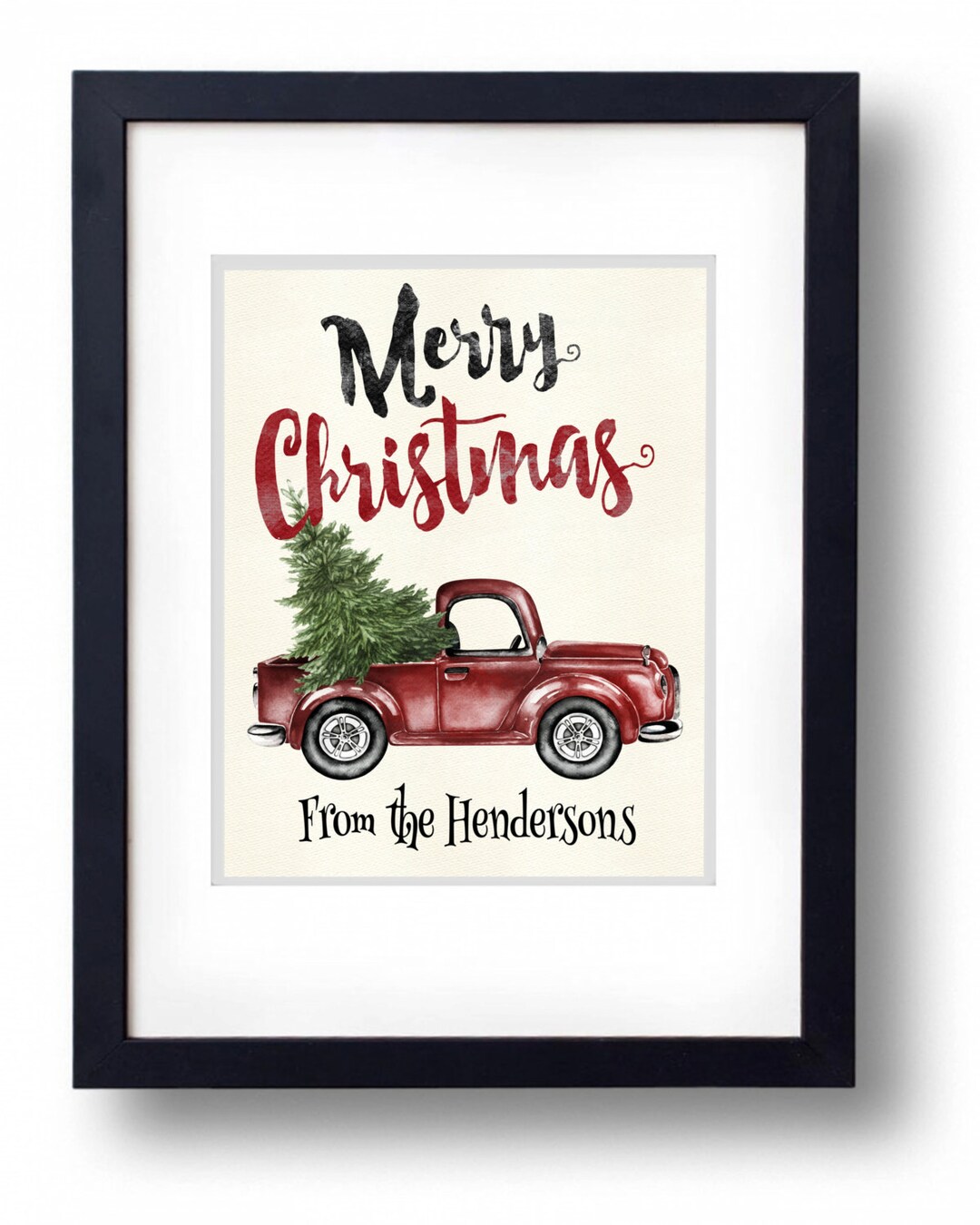 Personalized Christmas Card Custom Christmas Print Printable Etsy