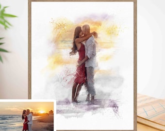 2nd Anniversary gift, Fiance gifts for him, Relationship gifts, Boyfriend gift ideas, Dating anniversary, One year dating gift, Photo gift